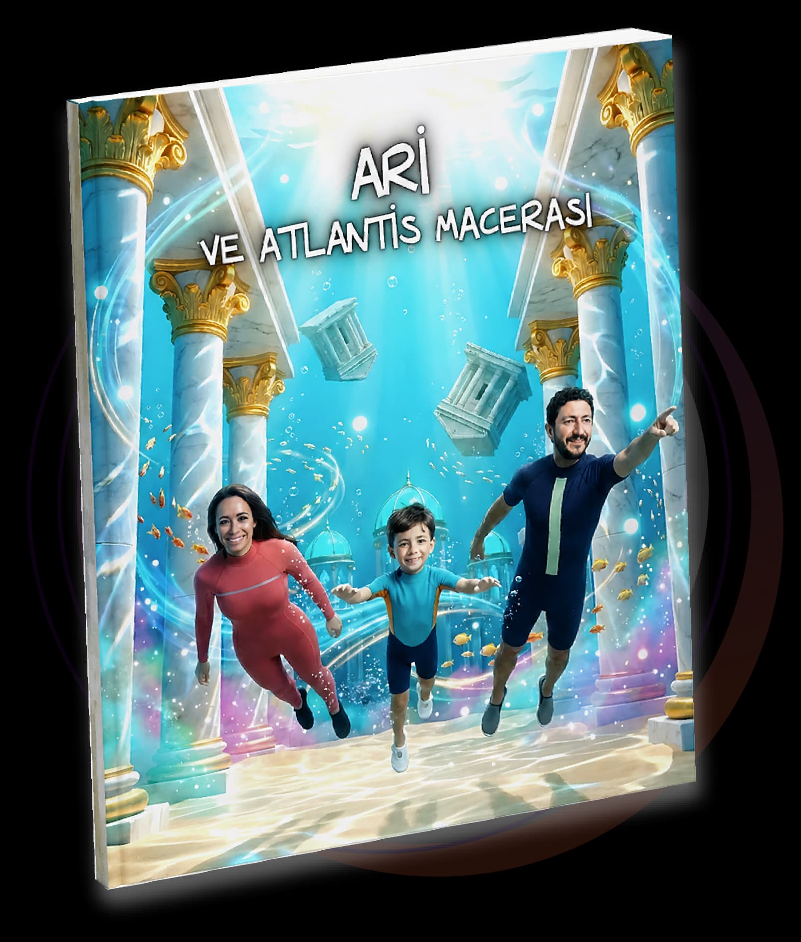 Kişiselleştirilmiş kitap kapağı örneği